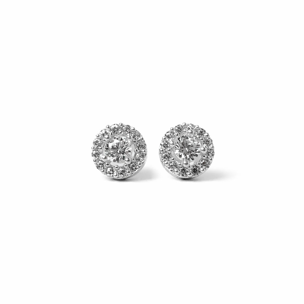 Classic Halo Silver Stud