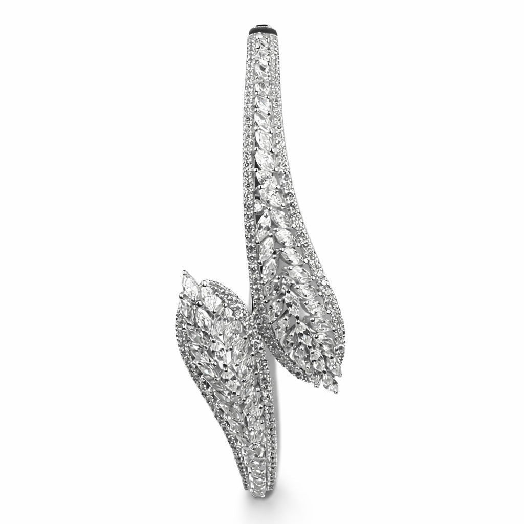 Leaf Embrace Silver Bracelet