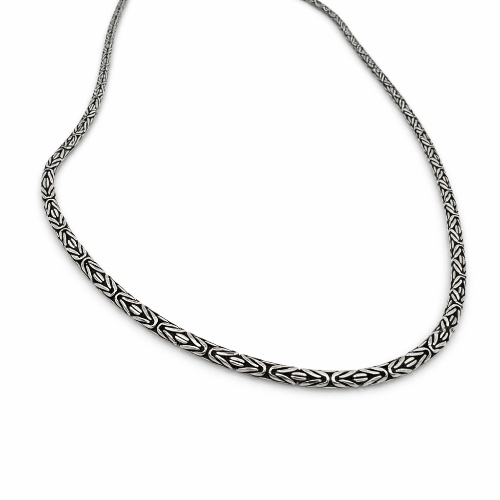Classic Oxidised Silver Chain