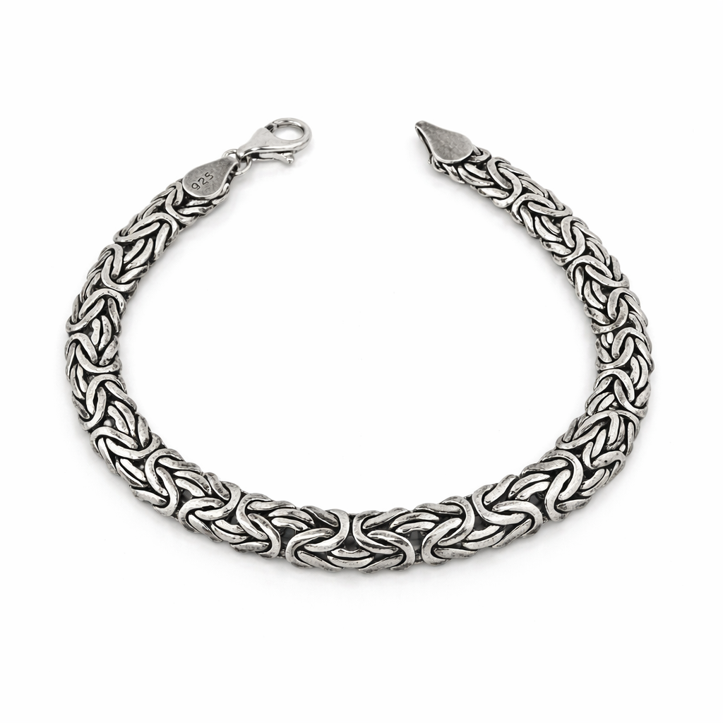 Helix Weave Silver Bracelet