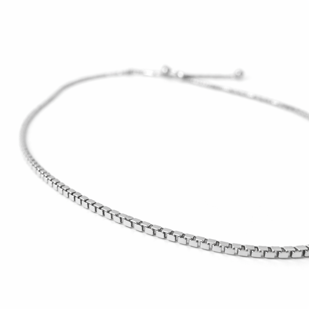 Minimal Slider Chain Anklet for Women