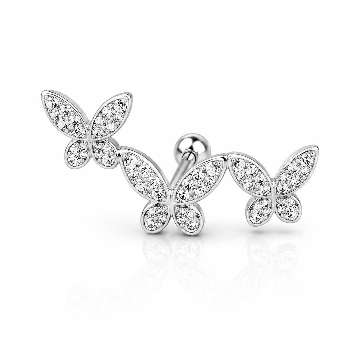 Butterfly Trail Ear Climber Earrings