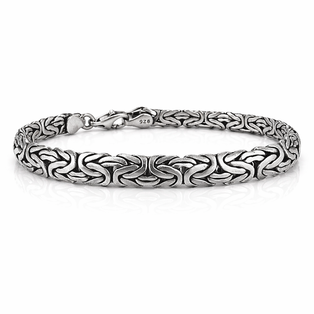 Helix Weave Silver Bracelet