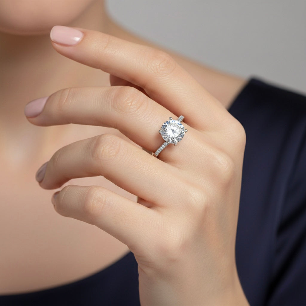 Eternal Halo Sparkle Adjustable Ring