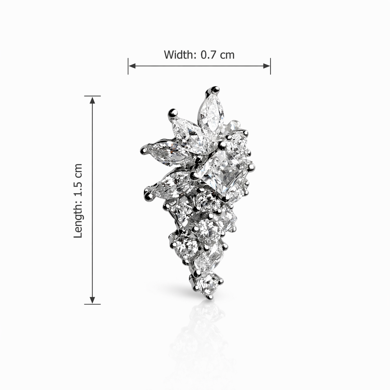 Floral Cascade Stud Earrings