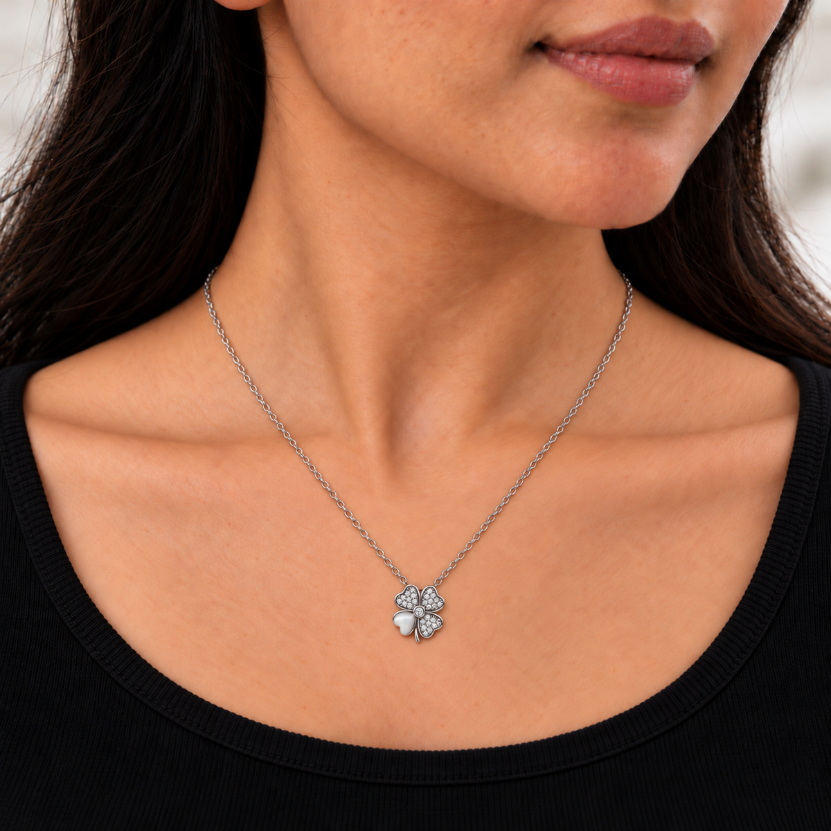 Four Leaf Clover Pendant Necklace
