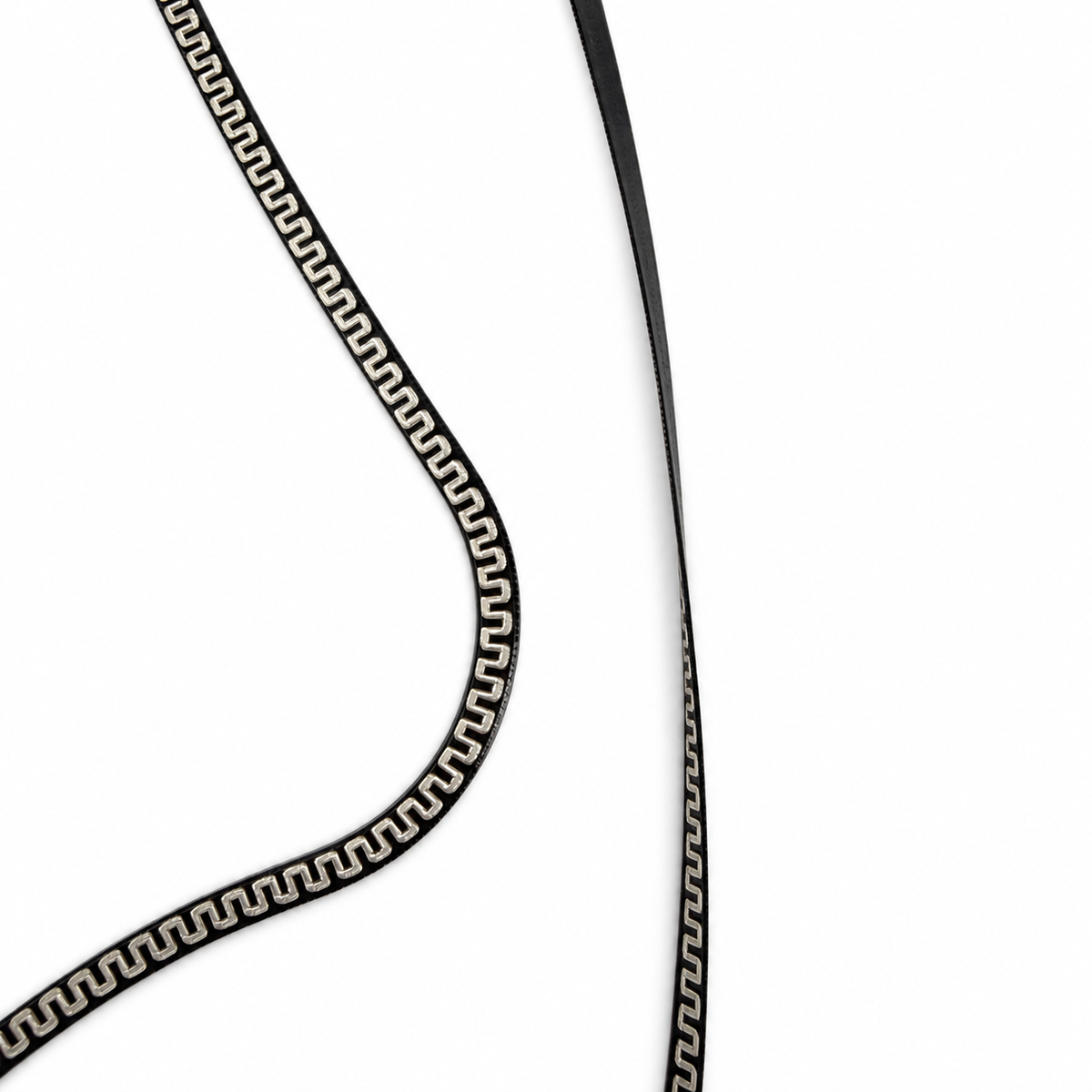 Greek Key Slim Flat Chain