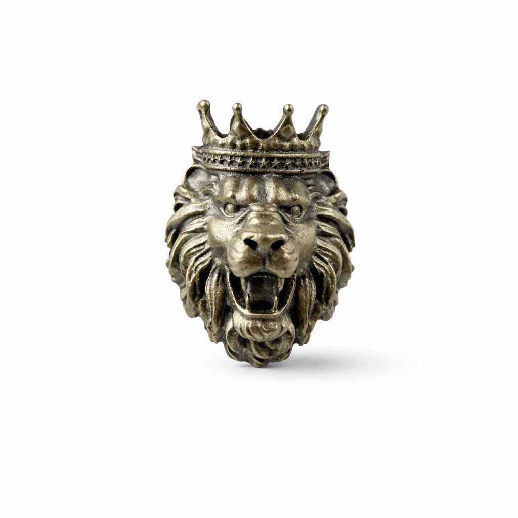 Men’s Lion Crown Stud Earrings – 925 Sterling Silver
