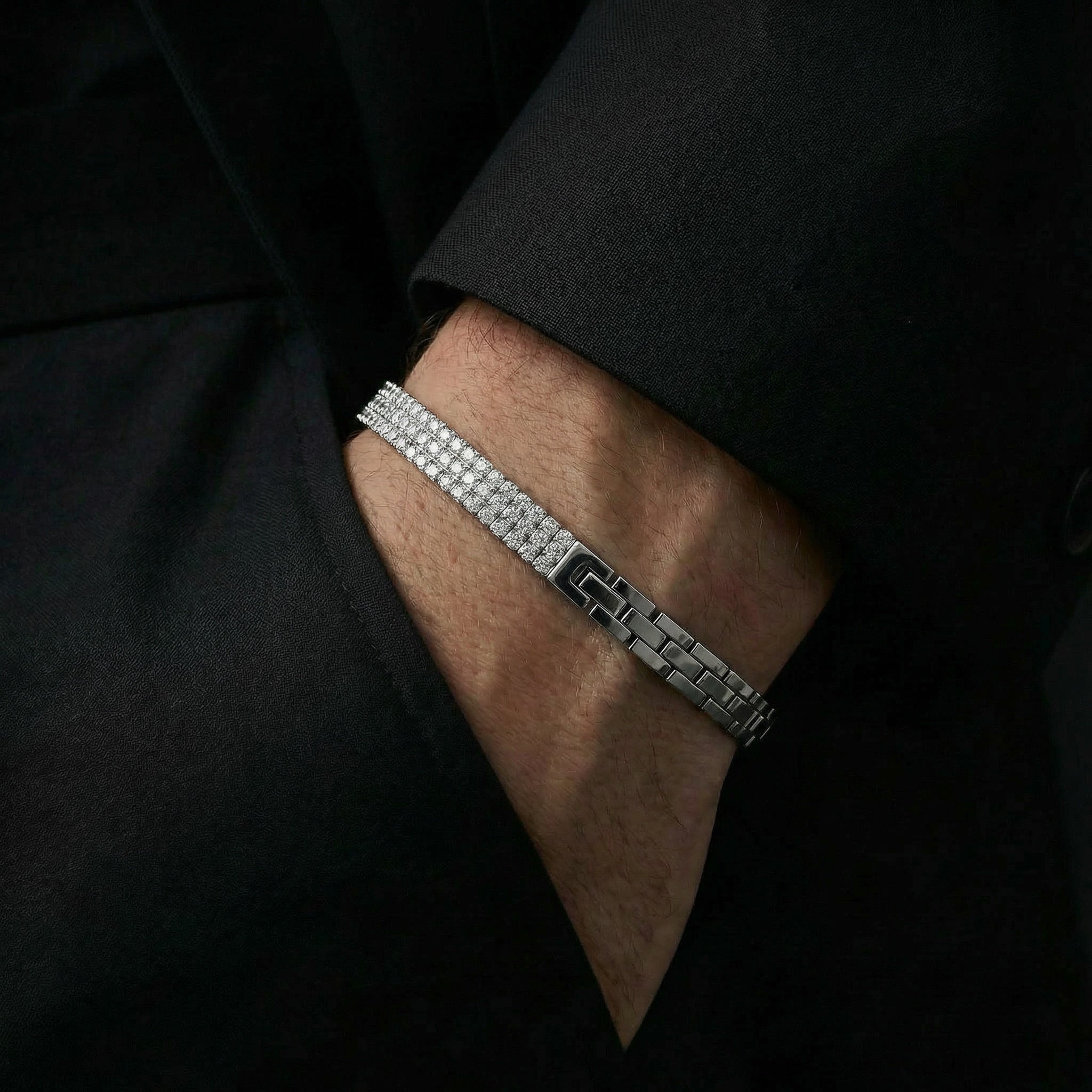 Nova Panel Silver Bracelet