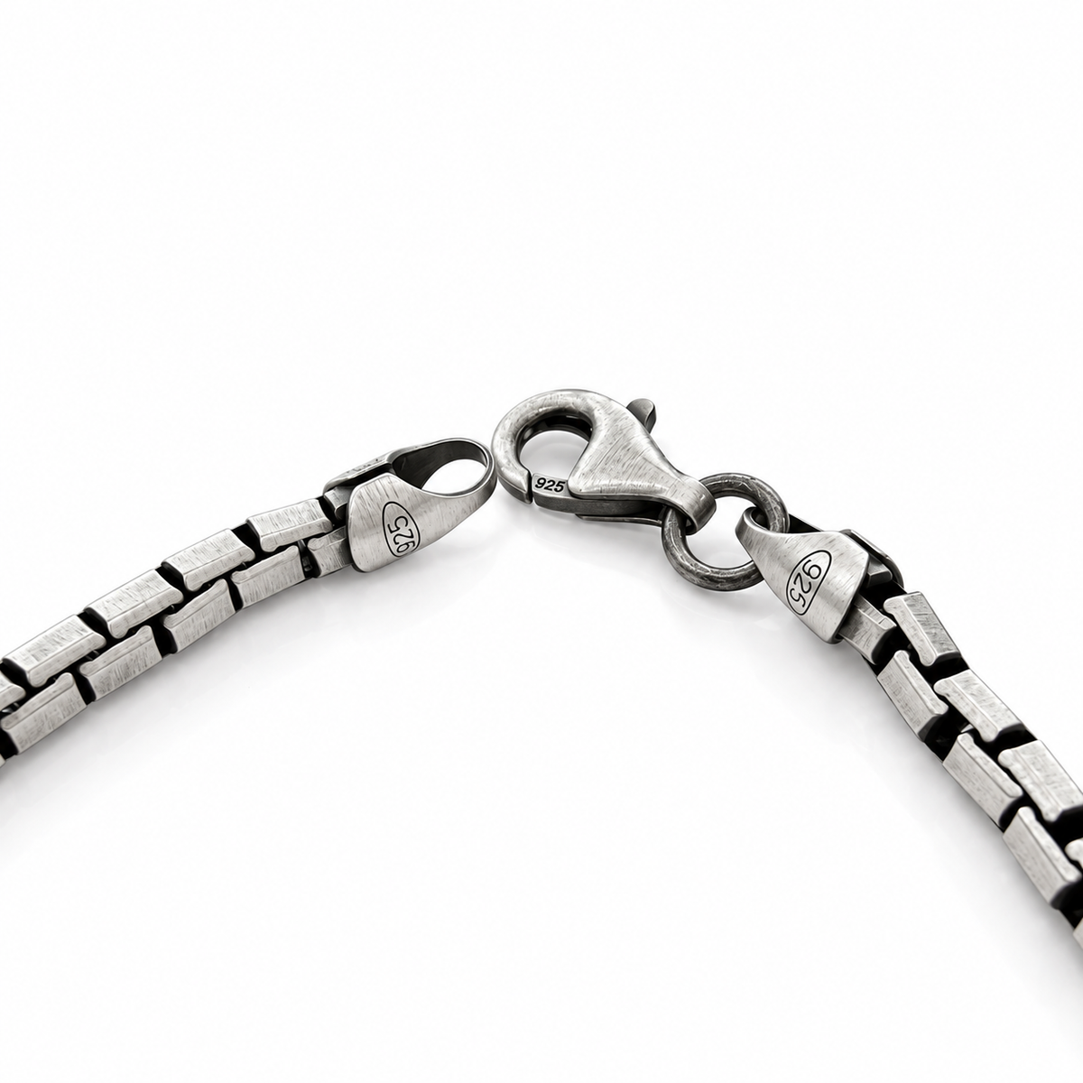 Oxidised Box Chain Bracelet