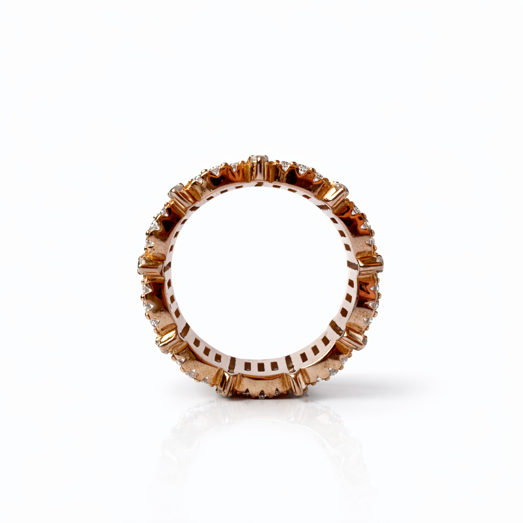Rose Gold Baguette Eternity Ring