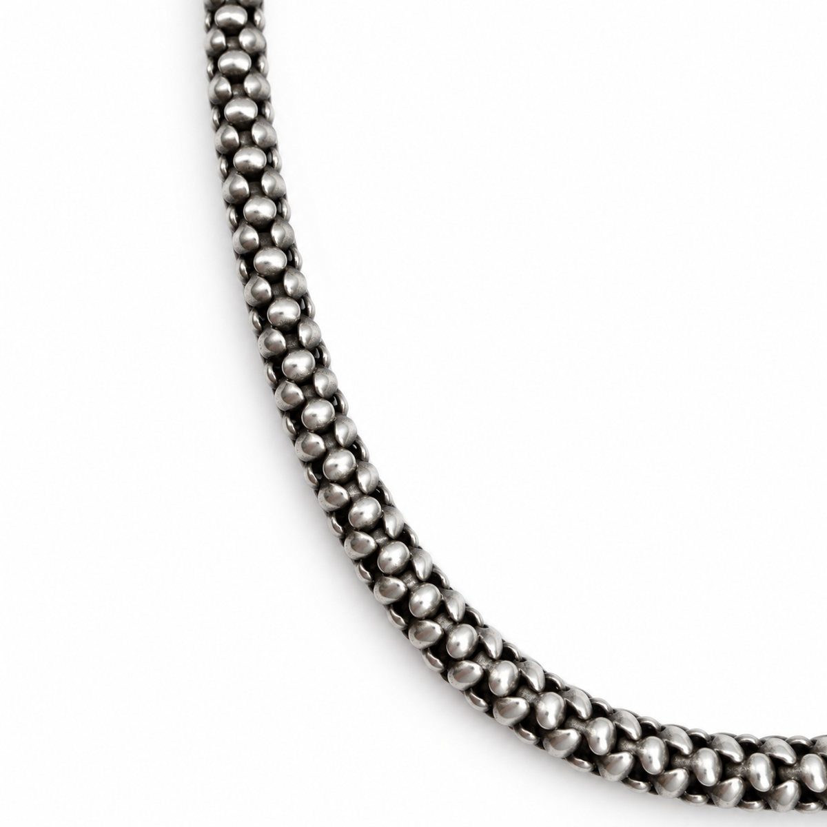 Silver Pebble Chain