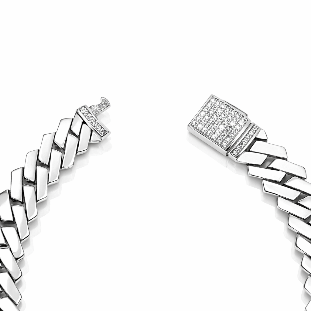 Titan Curb Silver Bracelet