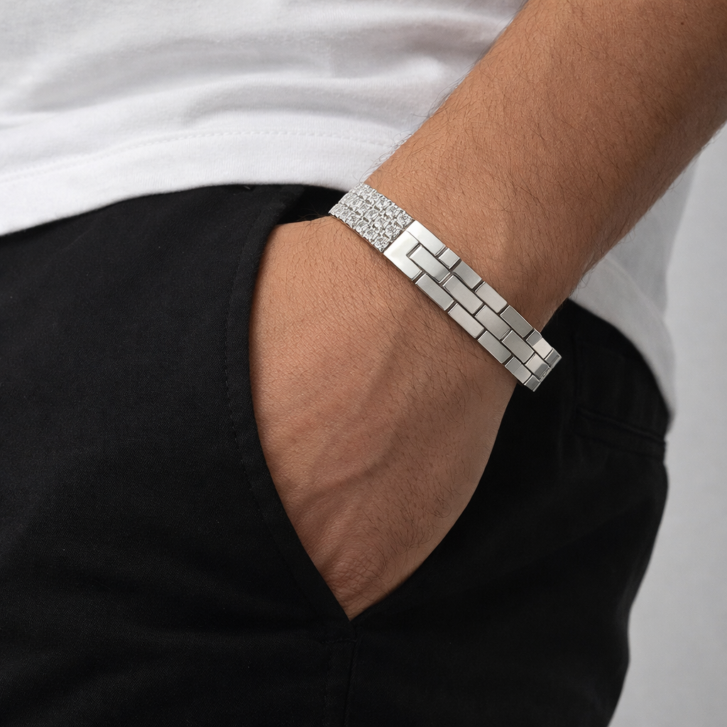 Nova Panel Silver Bracelet
