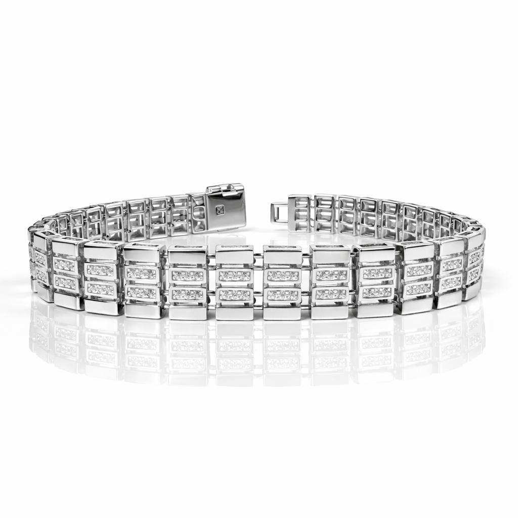 Atlas Link Silver Bracelet