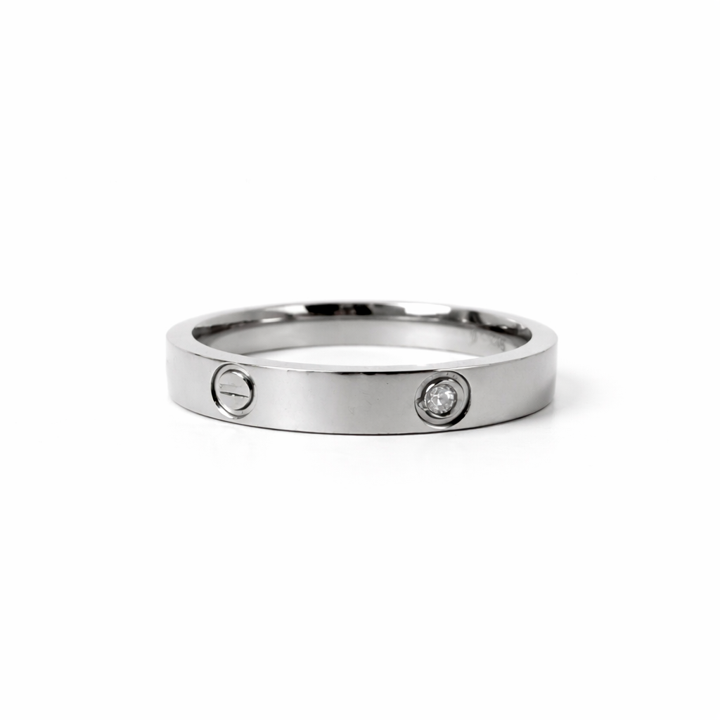 Men’s Minimal Silver Band Ring