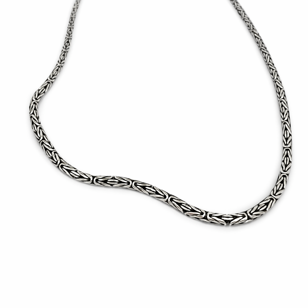 Classic Oxidised Silver Chain