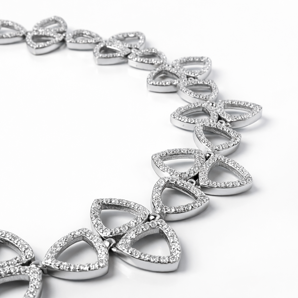 Trinity Petal Silver Bracelet
