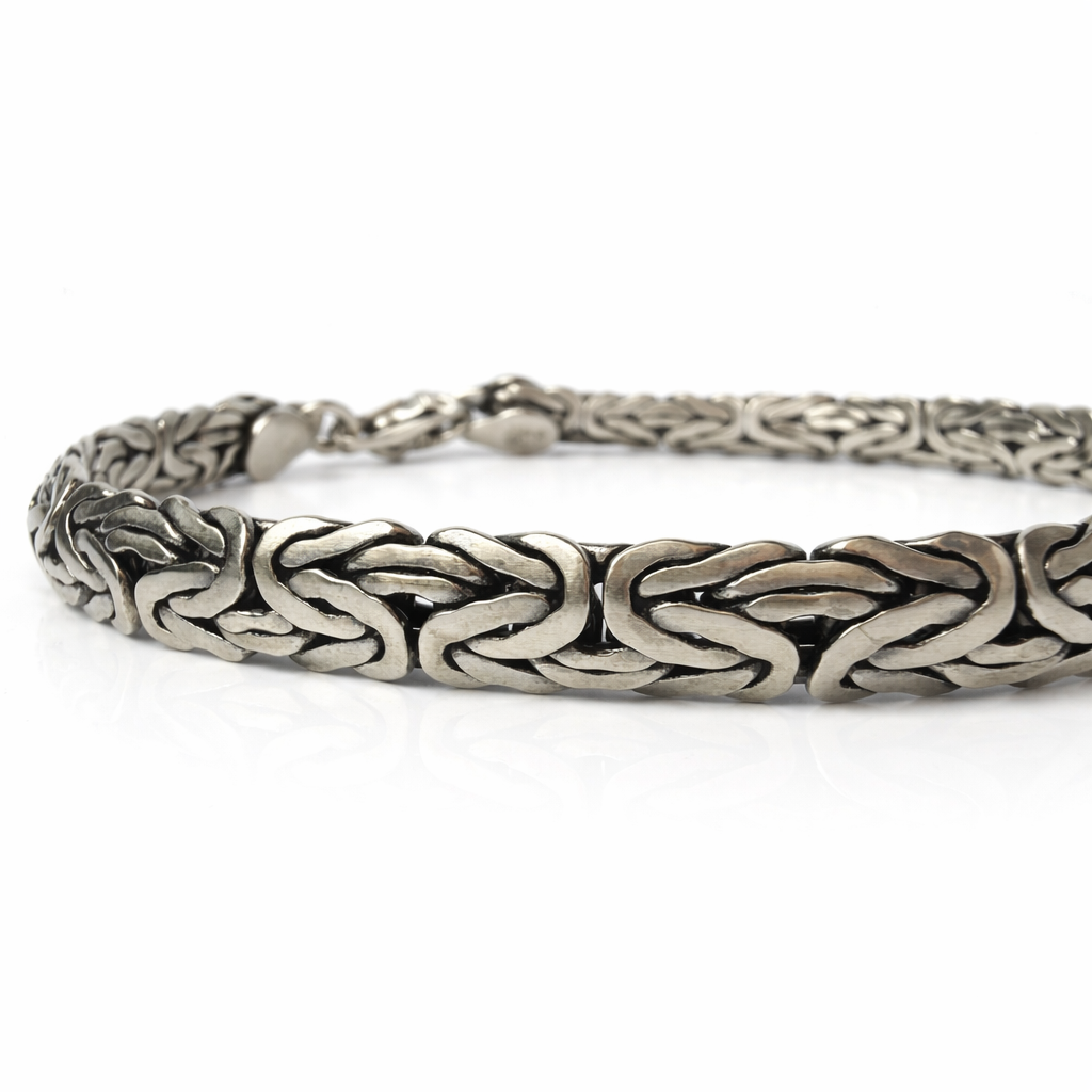 Helix Weave Silver Bracelet