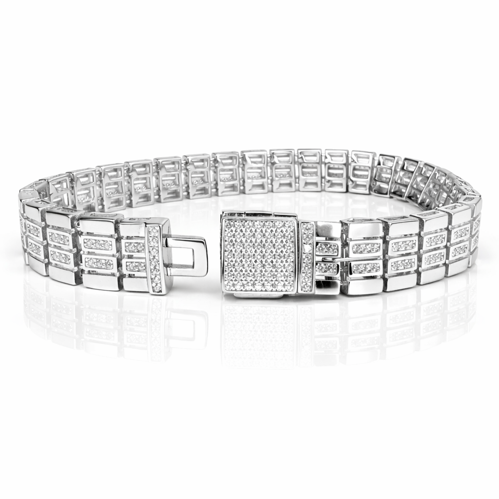 Atlas Link Silver Bracelet