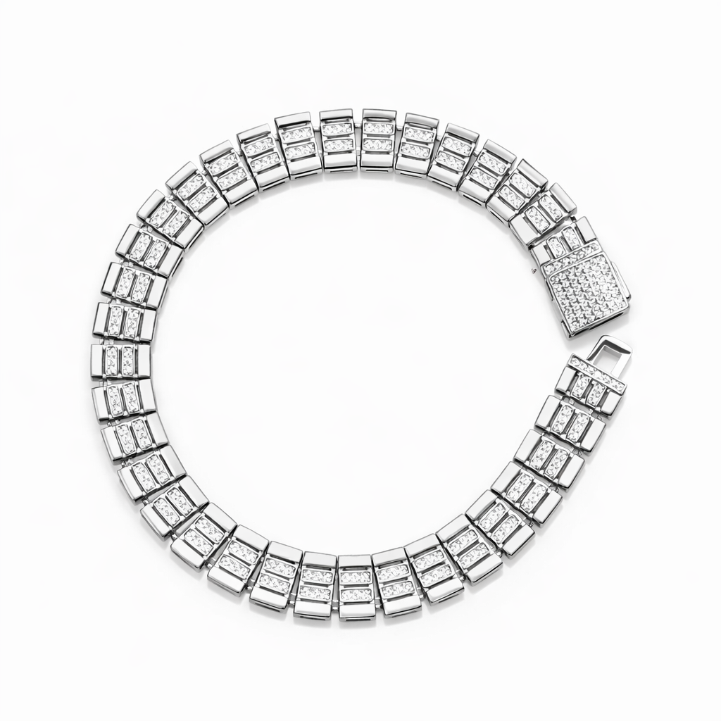 Atlas Link Silver Bracelet