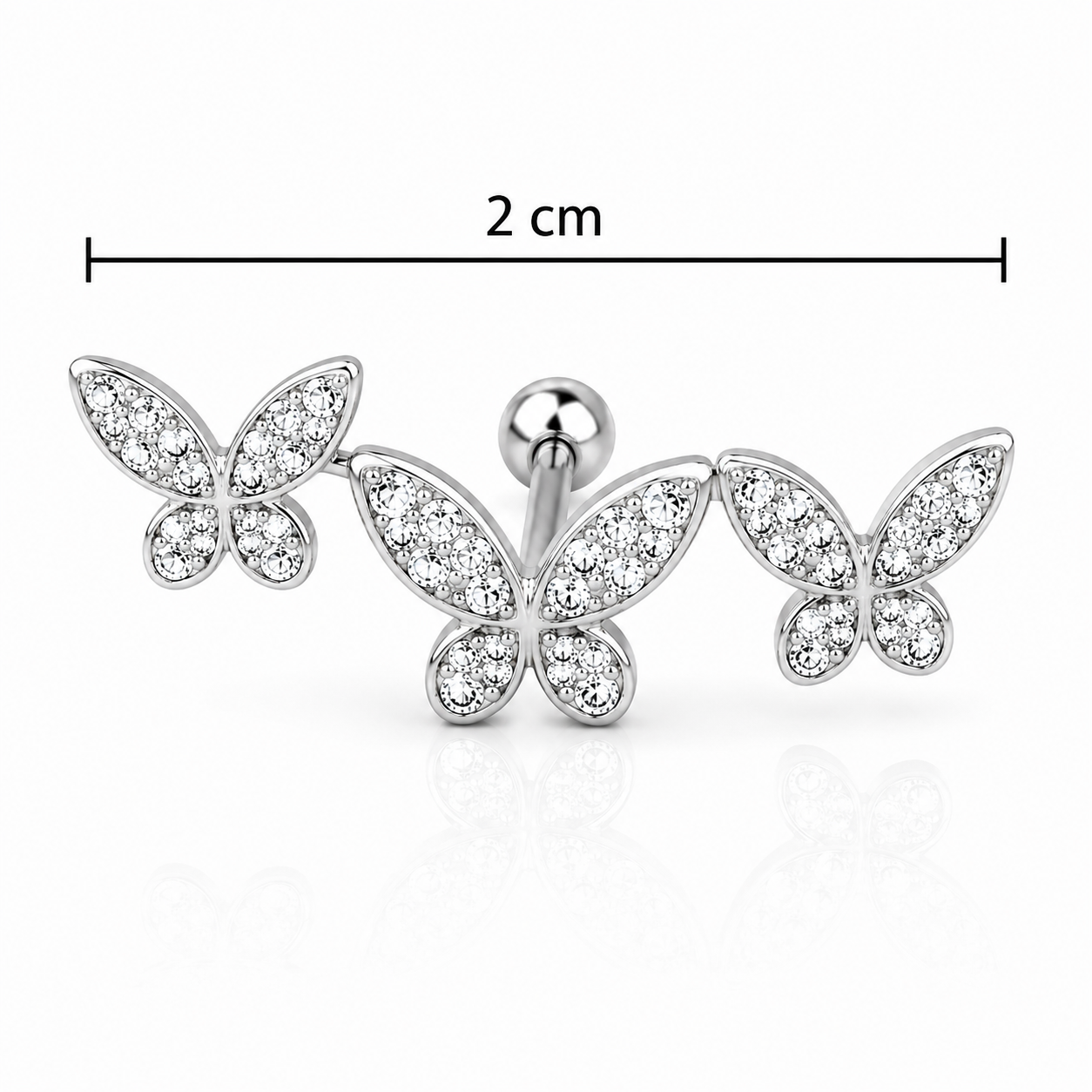 Butterfly Trail Ear Climber Earrings