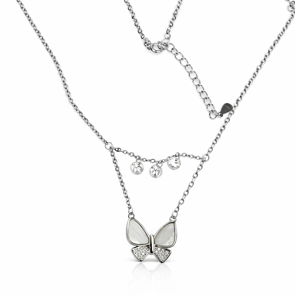 Butterfly Charm Pendant Set