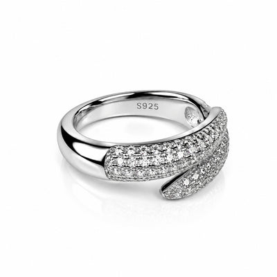 Pavé Bypass Wrap Ring