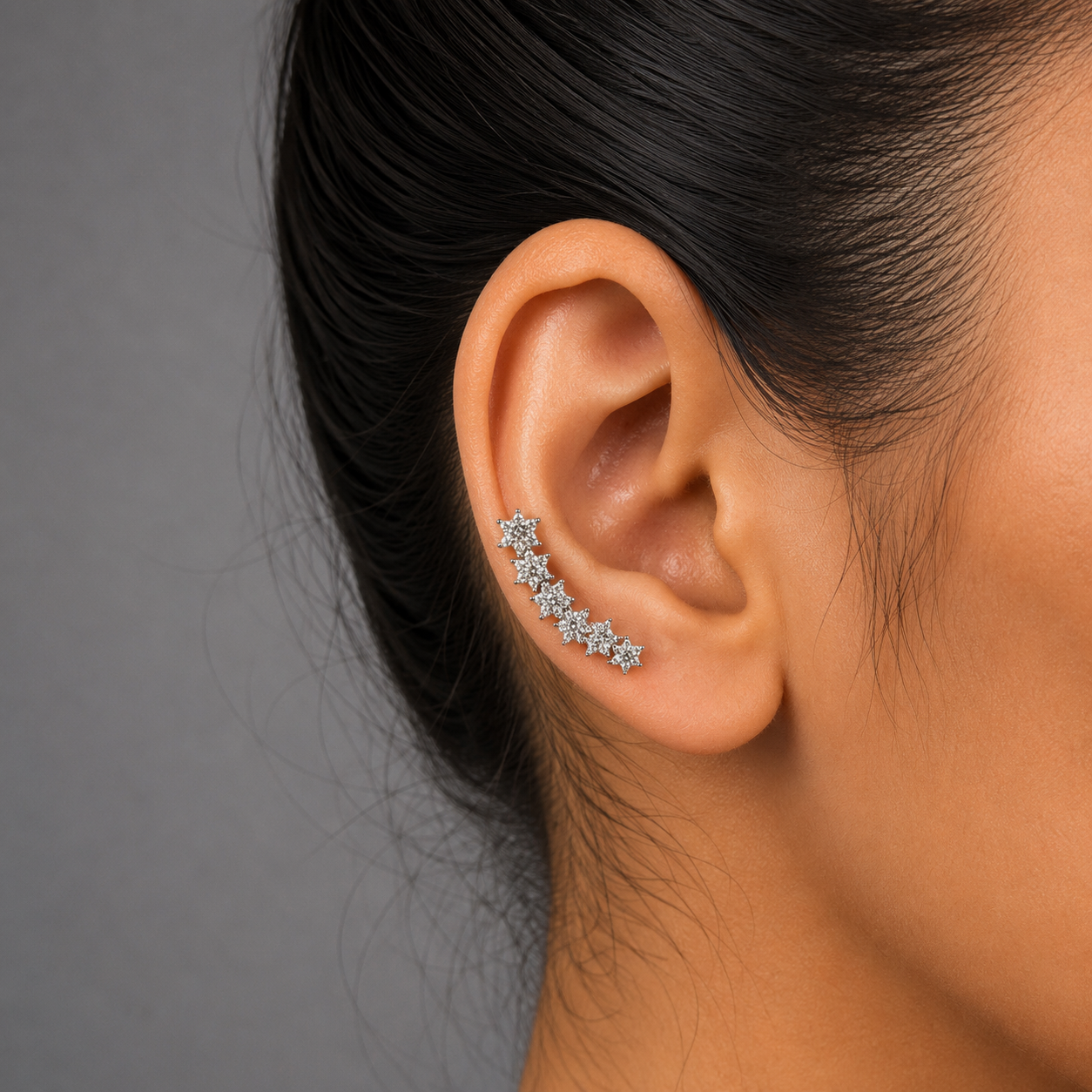 Celestial Star Climber Earrings