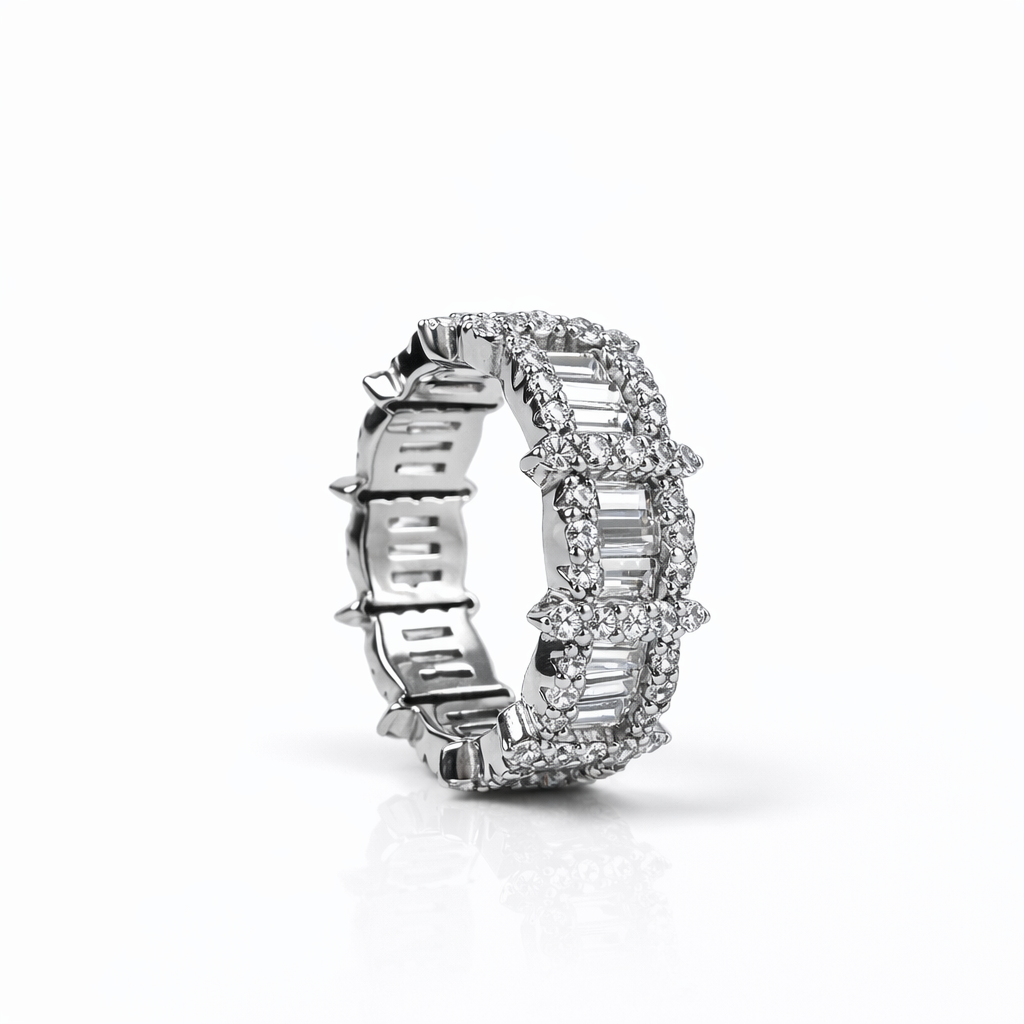 Silver Baguette Eternity Ring
