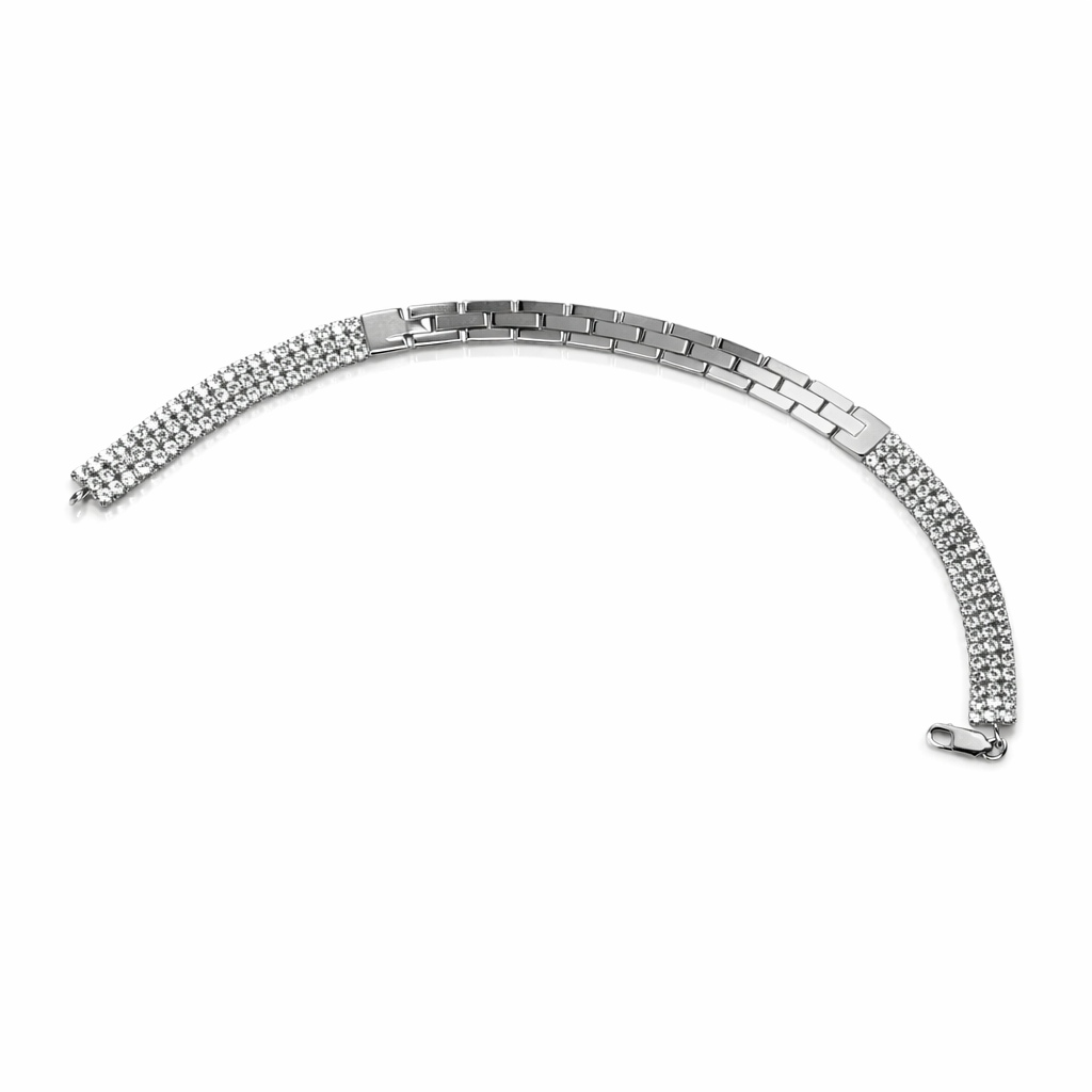 Nova Panel Silver Bracelet