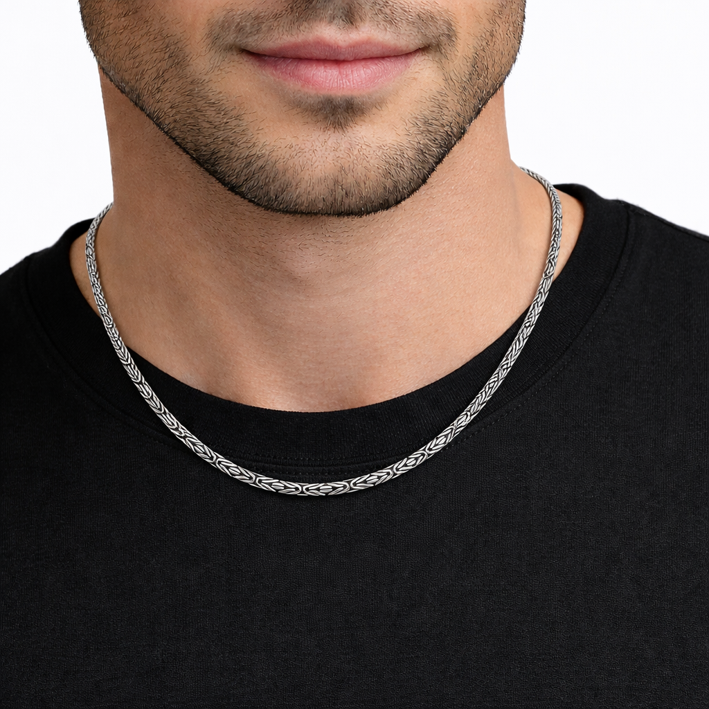 Classic Oxidised Silver Chain