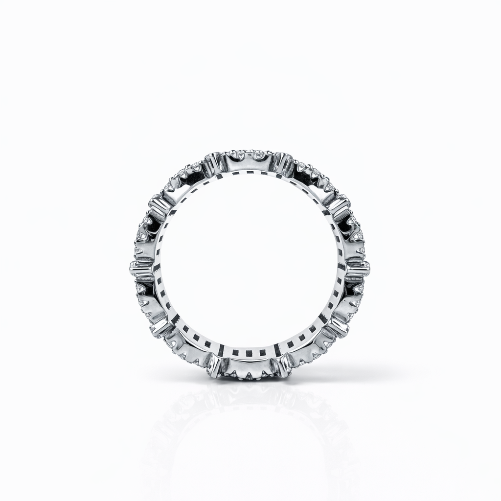 Silver Baguette Eternity Ring
