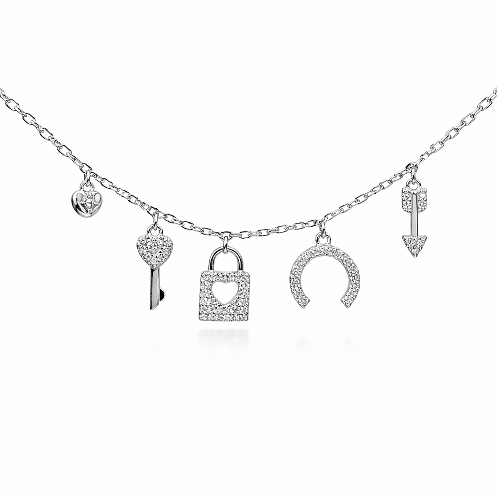 Charm Locks Silver Bracelet