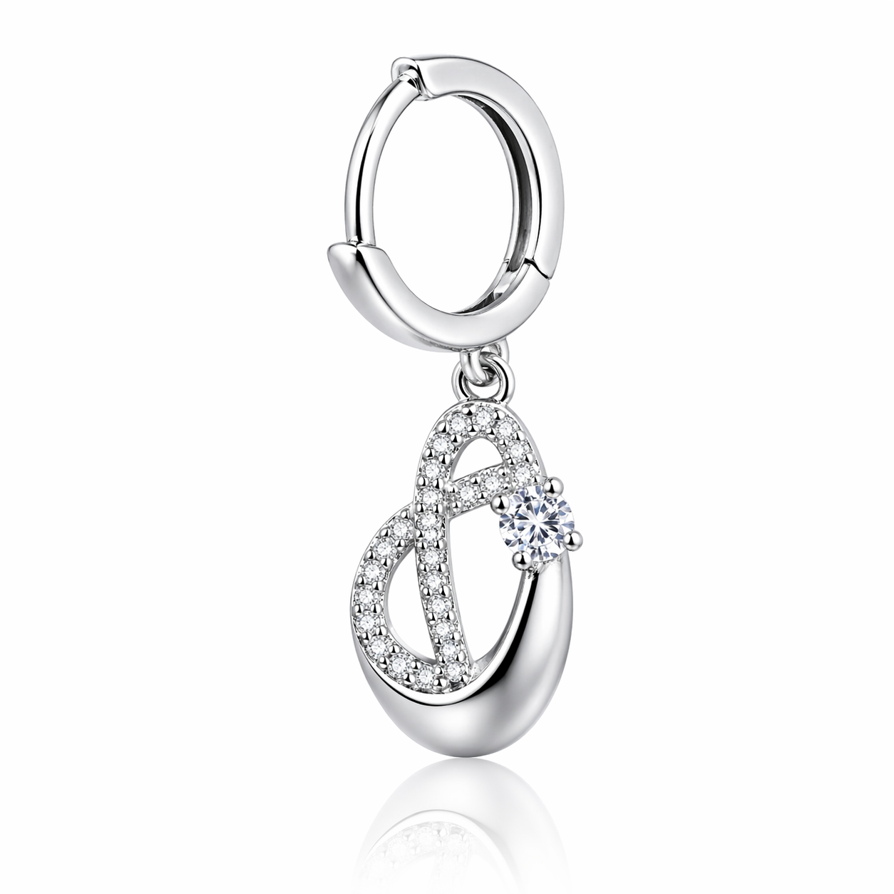 Infinity Sparkle Drop Earrings