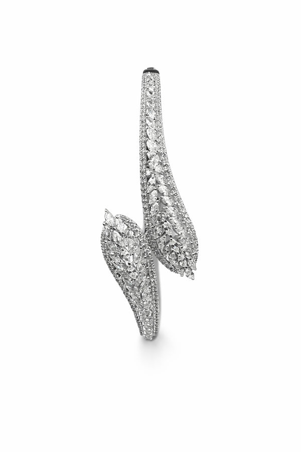 Leaf Embrace Silver Bracelet