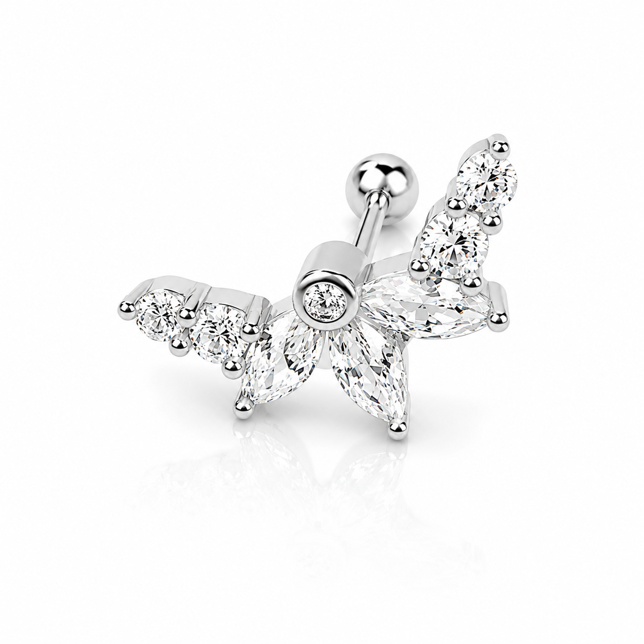 Marquise Crystal Ear Climber