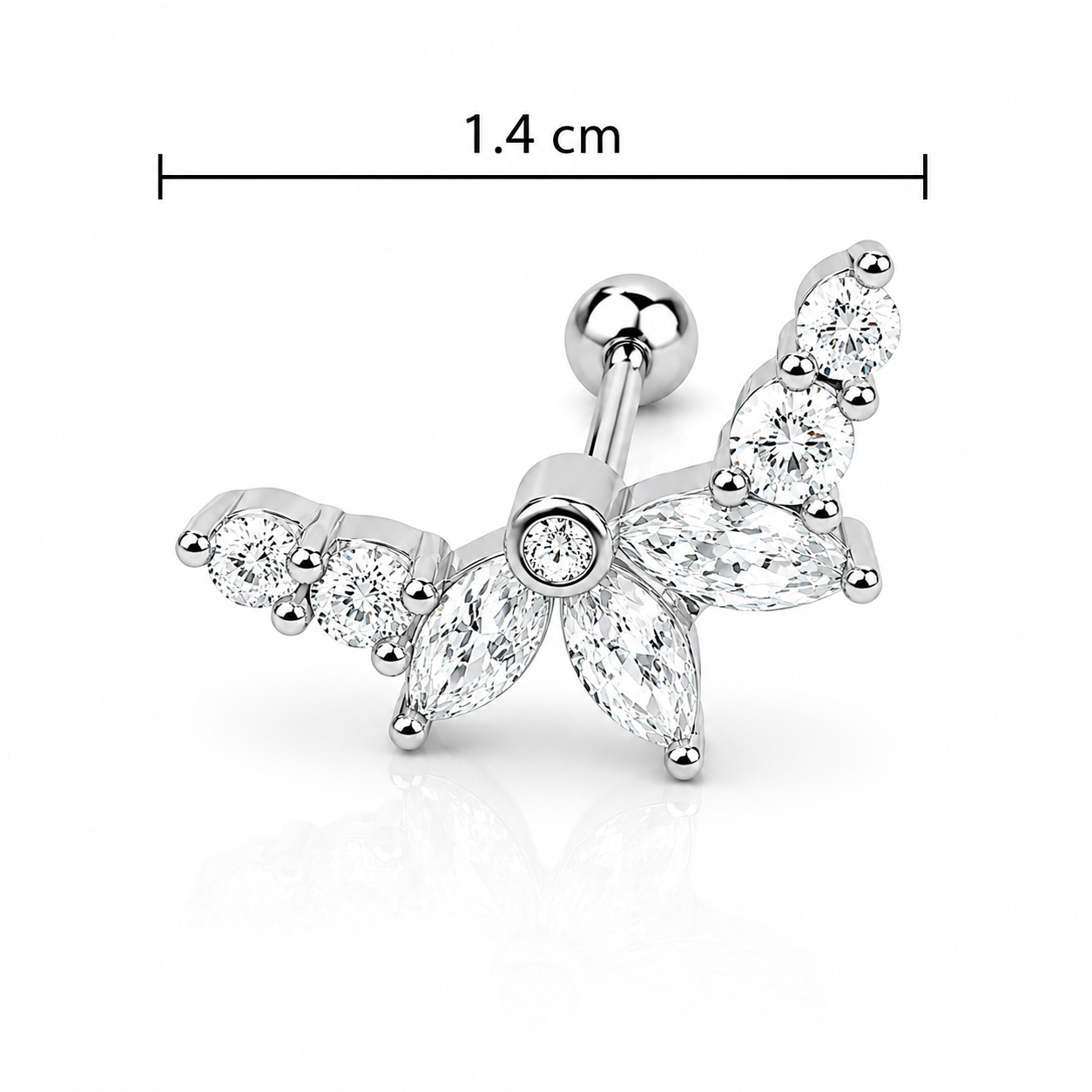 Marquise Crystal Ear Climber