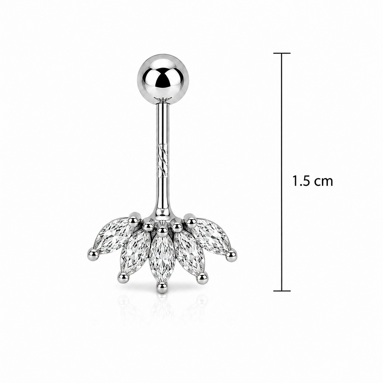 Marquise Fan Helix Earring