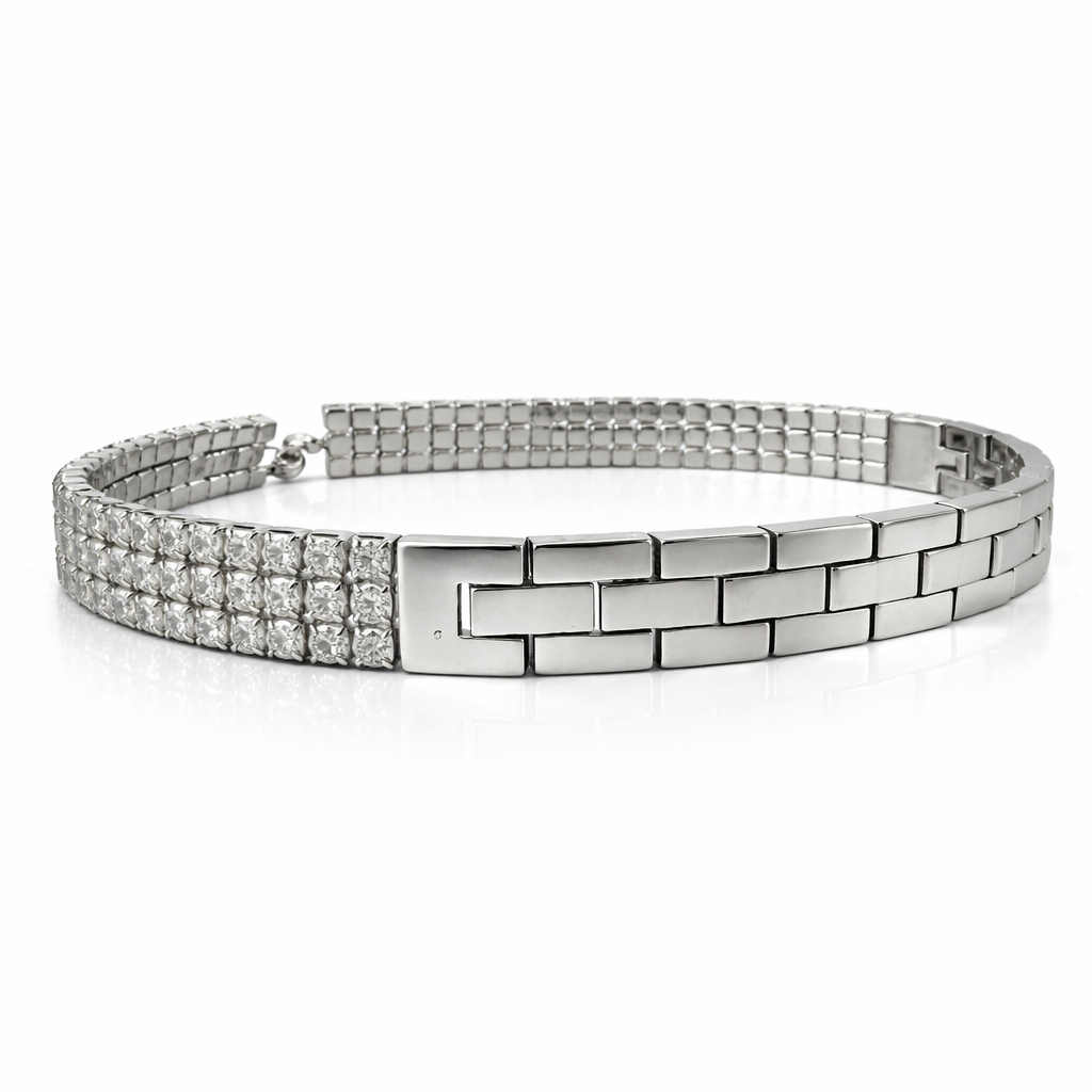 Nova Panel Silver Bracelet