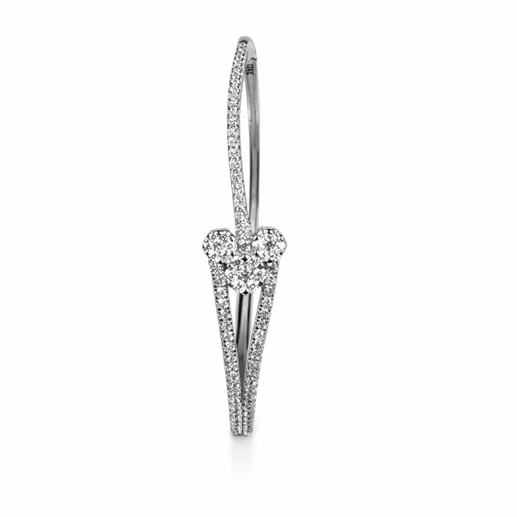 Open Cuff Silver Bracelet