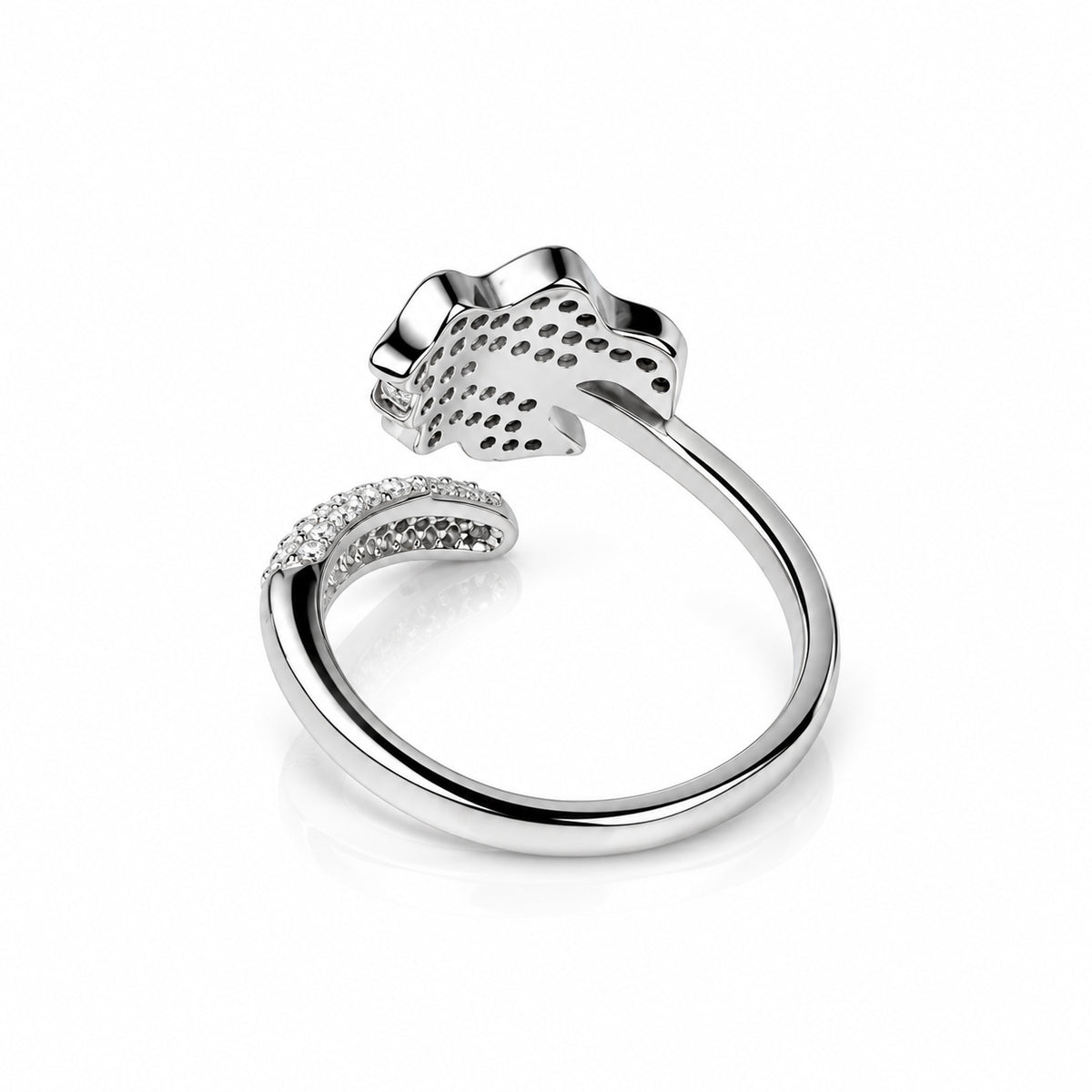 Pavé Leaf Wrap Ring