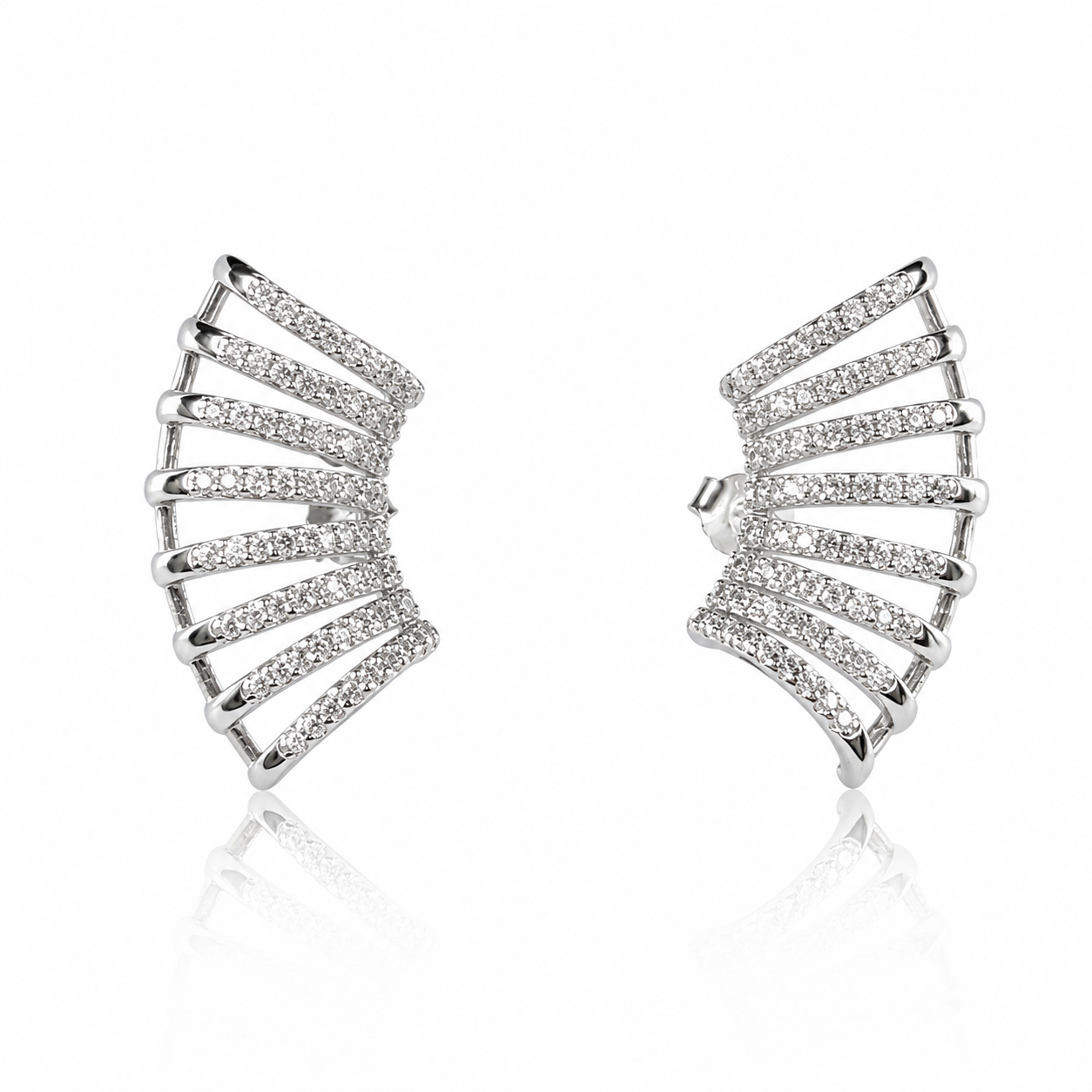 Radiant Fan Ear Cuff Earrings