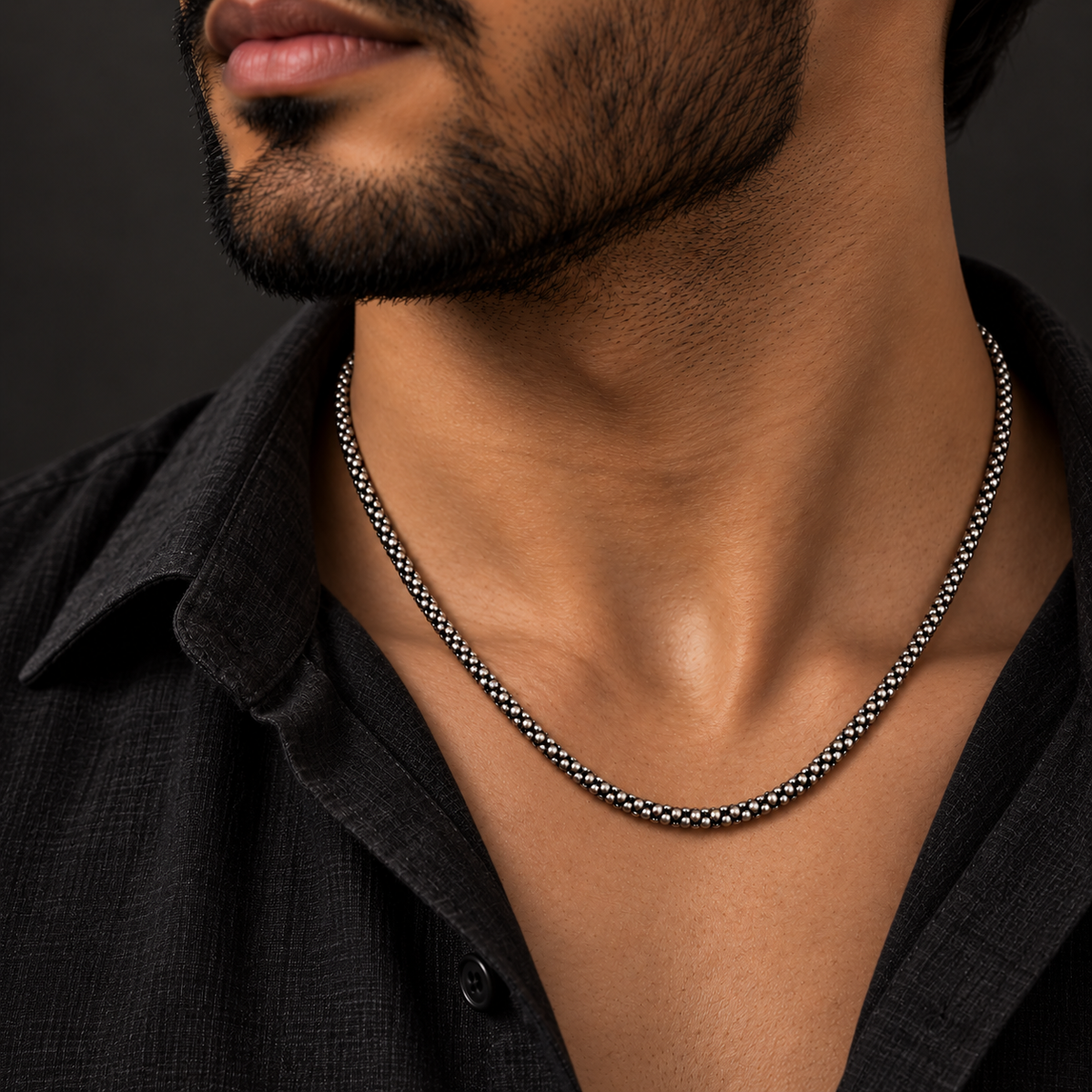 Silver Pebble Chain