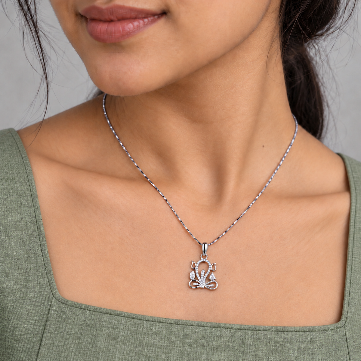 Ganesha Blessing Pendant Chain