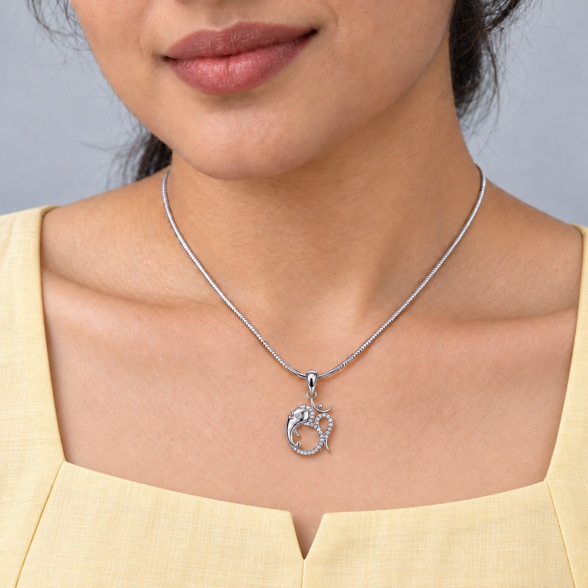 Om Ganesha Pendant Necklace