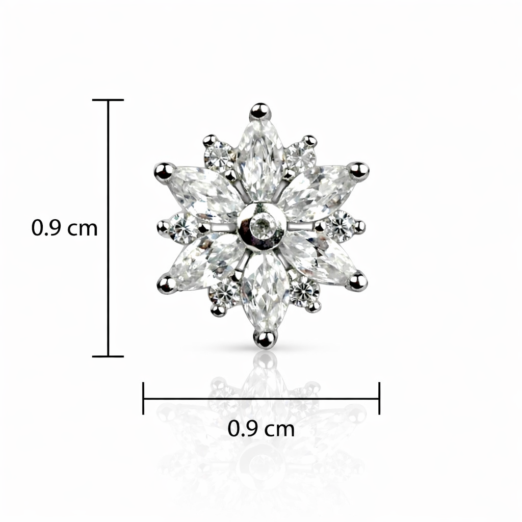 Sparkle Silver Stud Earrings