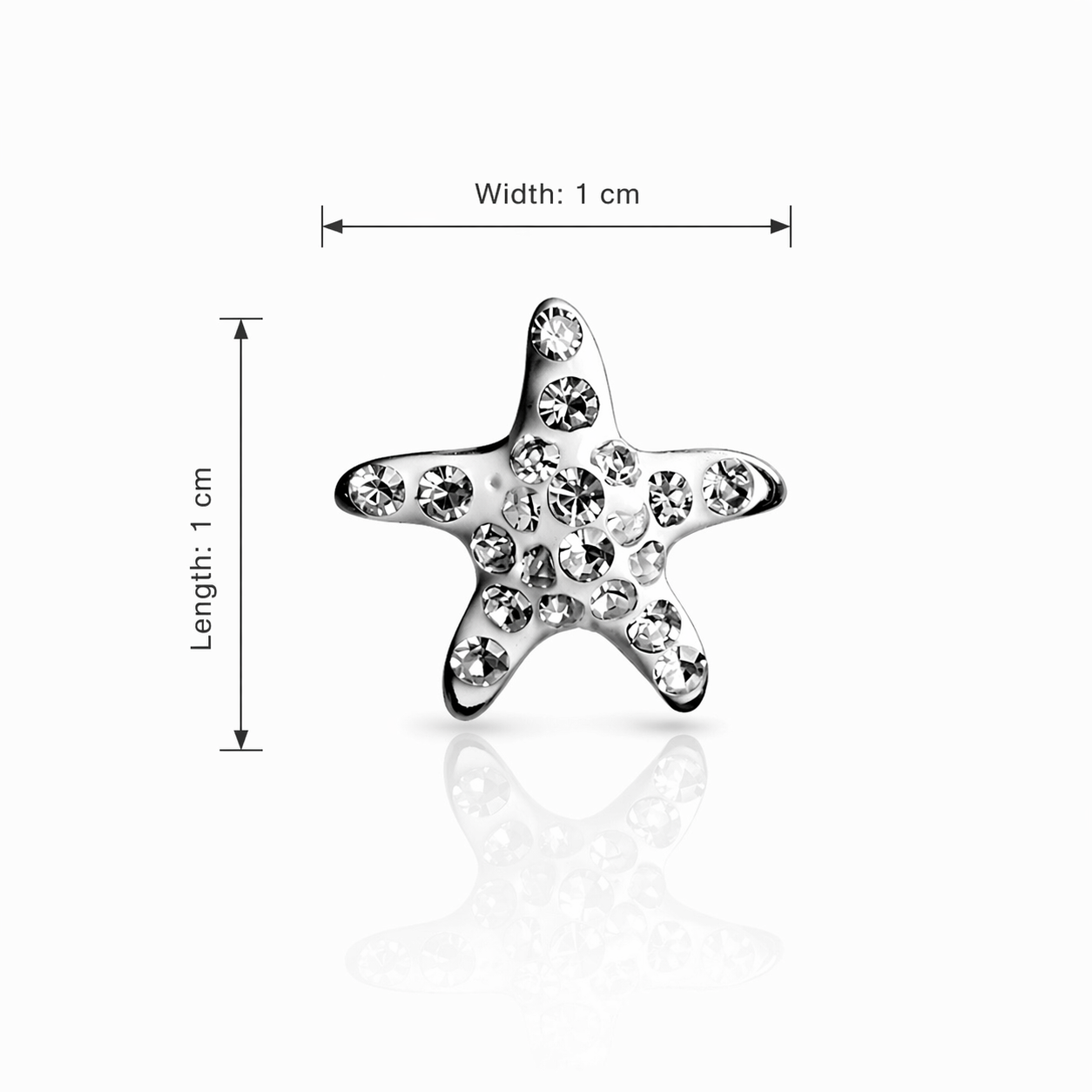 Sparkling Star Stud Earrings