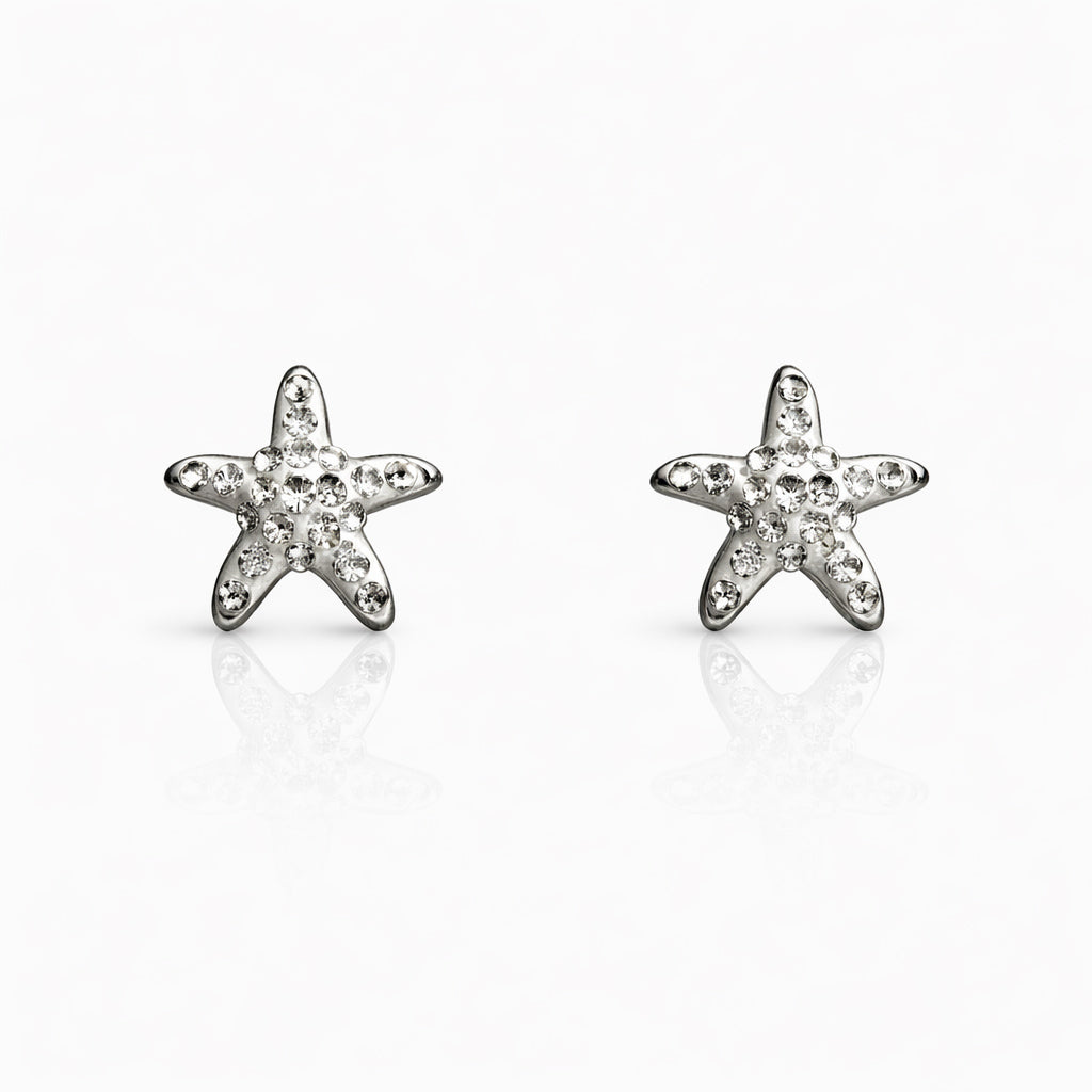 Sparkling Star Stud Earrings